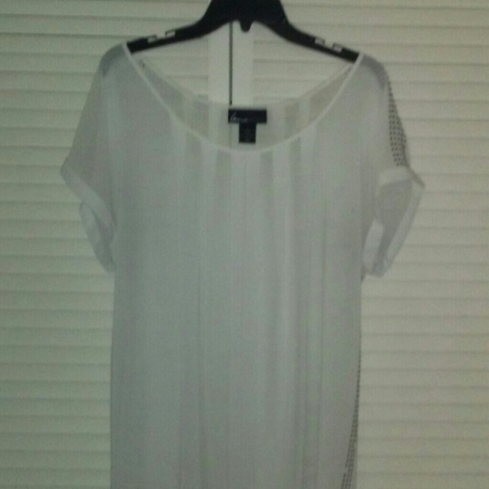 White translucent blouse